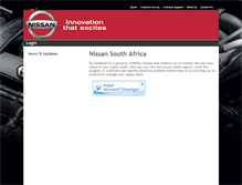 Tablet Screenshot of nissansa.mydashboard.co.za